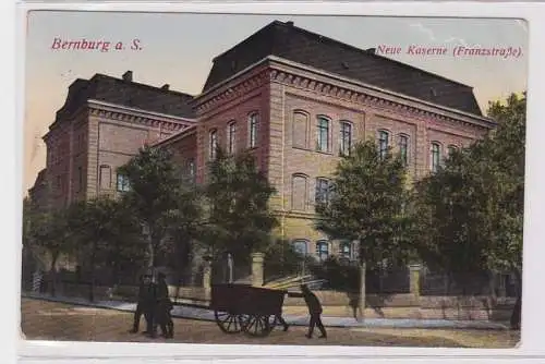 89341 Feldpost Ak Bernburg a.S. neue Kaserne (Franzstraße) 1919