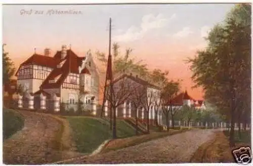 25277 Ak Gruß aus Hohenmölsen Straßenansicht um 1910