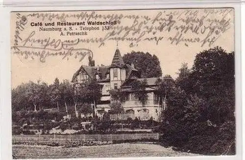 60963 Ak Naumburg an der Saale Café und Restaurant Waldschloß 1927