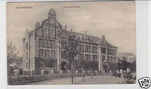 34839 Feldpost Ak Aschersleben Stephani Schule 1915