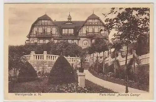 43735 Ak Wernigerode Park Hotel "Küsters Camp" um 1930