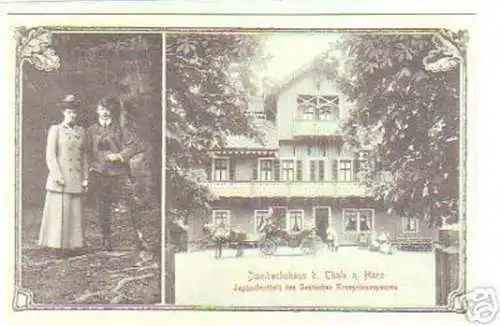 14316 Ak Dambachshaus bei Thale im Harz 1908