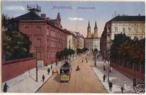 17686 Feldpost Ak Magdeburg Wilhelmstrasse 1918