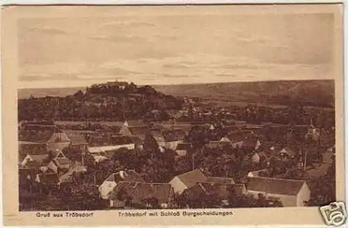 26509 Ak Gruß aus Tröbsdorf Schloß Burgscheidungen 1920