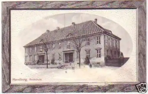 20331 Präge-Ak Havelberg Realschule 1915