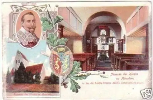 20369 Mehrbild Ak Inneres der Kirche zu Meuchen 1910