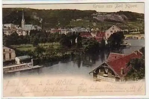 40268 Ak Gruß aus Bad Kösen Restaurant Loreley 1901