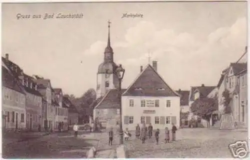 46853 Ak Gruß aus Bad Lauchstädt Marktplatz um 1910