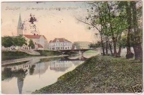 19279 Ak Stassfurt Blick auf die Altstadt 1912