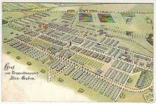 10400 Ak Gruß vom Truppenübungsplatz Alten Grabow 1916