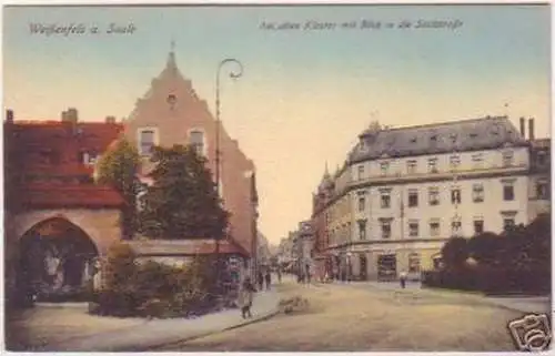 19310 Ak Weissenfels Blick in die Saalstraße um 1920