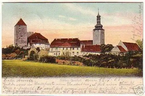 14943 Ak Schloss Querfurt Totalansicht 1913