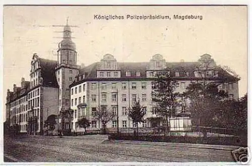 09578 Ak Magdeburg königliches Polizeipräsidium 1915