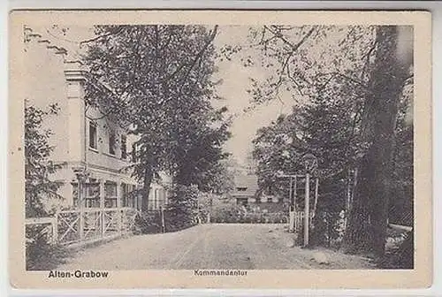 63447 Feldpost Ak Alten Grabow Kommandantur 1915