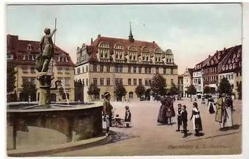 41918 Ak Naumburg an der Saale Marktplatz um 1910