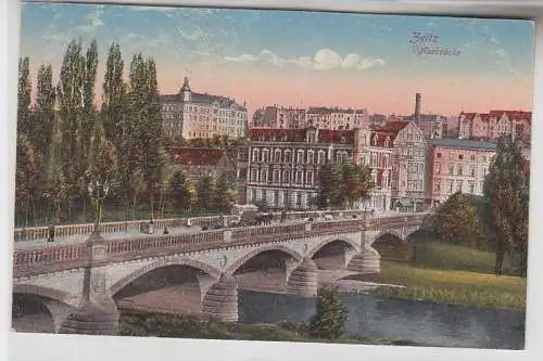 08193 Feldpost Ak Zeitz Auebrücke 1918