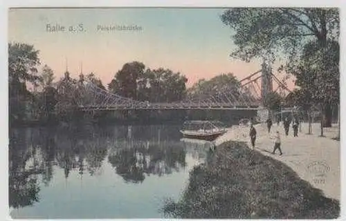 47161 Ak Halle an der Saale Peißnitzbrücke um 1910