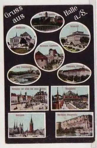 47224 Mehrbild Ak Gruß aus Halle an der Saale 1916