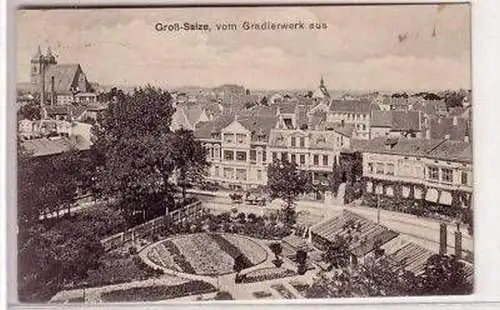 43909 Feldpost Ak Groß-Salze vom Gradierwerk aus 1916