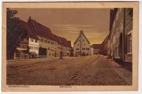 36673 Ak Sangerhausen Marktplatz 1920