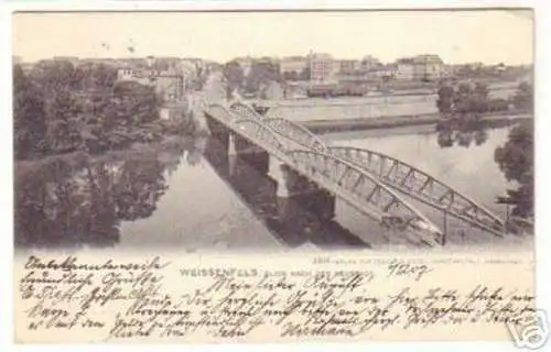 07495 Ak Weissenfels Blick nach der Neustadt 1907