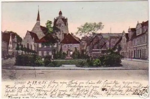 18447 Ak Zerbst Moltke Platz 1905