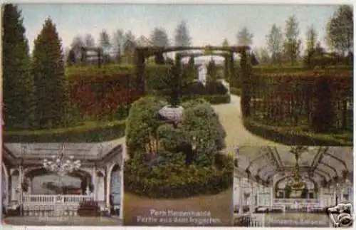 05935 AK Park Herrenhaide Partie aus dem Irrgarten 1920