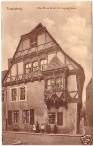 18503 Ak Magdeburg altes Haus Kreuzgangstraße 1919