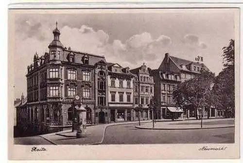 56565 Ak Zeitz Neumarkt mit Bayerischem Bierhaus um 1940