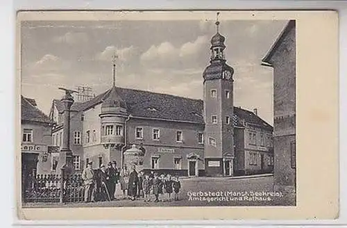 56669 Ak Gerbstedt (Mansfelder Seekreis) Amtsgericht und Rathaus um 1920