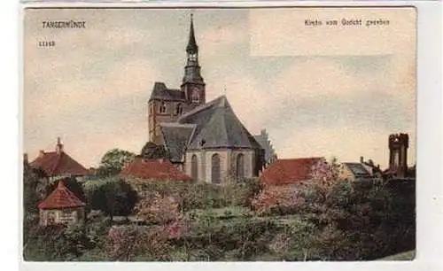 20145 Ak Tangermünde Kirche vom Gericht gesehen 1916