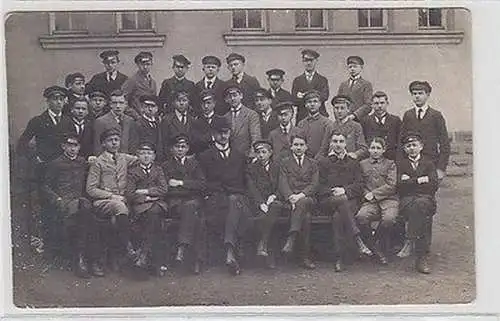 61592 Foto Ak Untersekunda der Oberrealschule zu Eisleben 1919