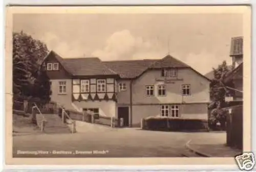 18468 Ak Ilsenburg Harz Gasthaus "Brauner Hirsch" 1956