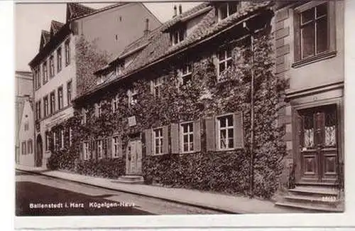 56204 Ak Ballenstedt im Harz Kügelgen Haus um 1930