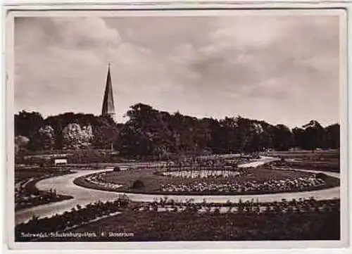 39619 Ak Salzwedel Schulenburg Park Rosarium 1938