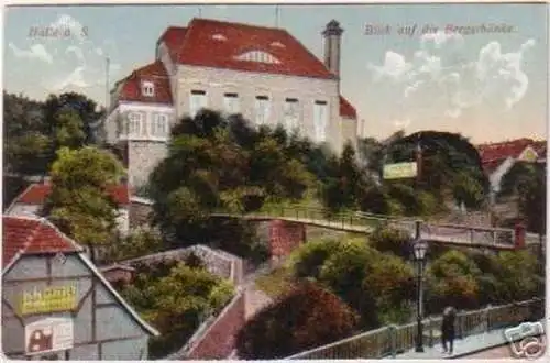 19354 Ak Halle a.S. Blick auf die Bergschänke um 1910