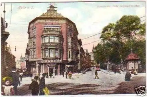 19663 Ak Halle an der Saale Poststrasse um 1910