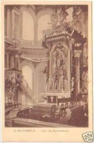 27084 Ak Weissenfels Altar der Schlosskirche um 1930