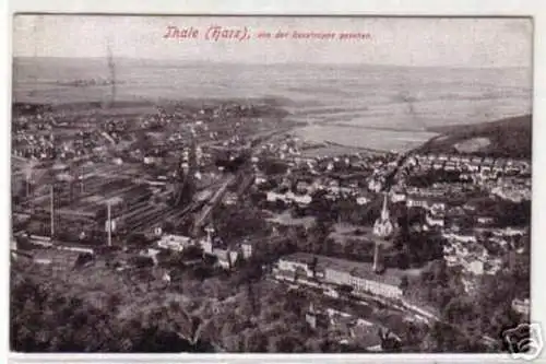 05033 Ak Thale Harz von der Rosstrappe gesehen um 1920