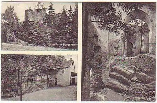 16216 AK Ruine Burgstein i.V. Restauration Inneres 1927