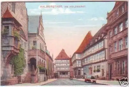 29200 Ak Halberstadt am Holzmarkt um 1920