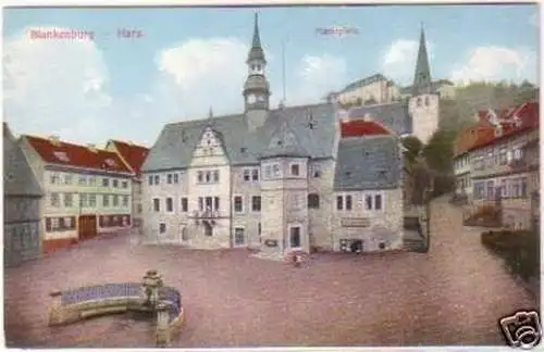 27984 Ak Blankenburg Harz Marktplatz um 1920