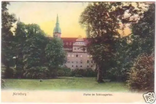 28084 Merseburg Partie im Schlossgarten um 1910