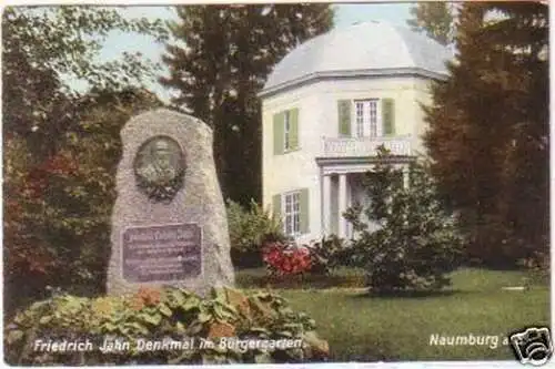 28120 Ak Naumburg a.S. Friedrich Jahn Denkmal 1910