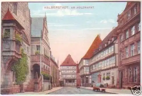 29205 Ak Halberstadt am Holzmarkt um 1920