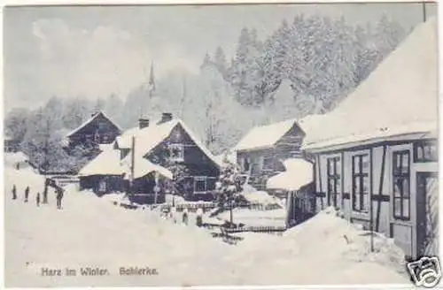 28043 Feldpost Ak Schierke Harz im Winter 1914