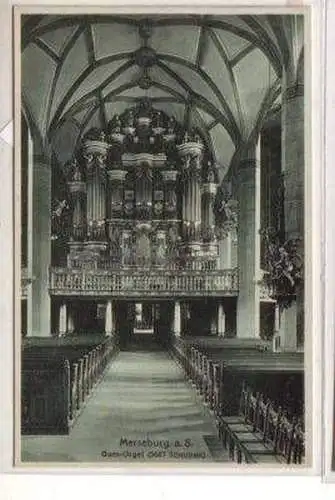 48694 Ak Merseburg Dom Inneres Orgel um 1930