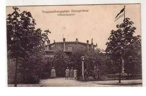 48554 Feldpost Ak Truppenübungsplatz Altengrabow Offizierkasino 1915