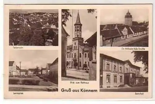 25982 Mehrbild Ak Gruß aus Könnern 1957