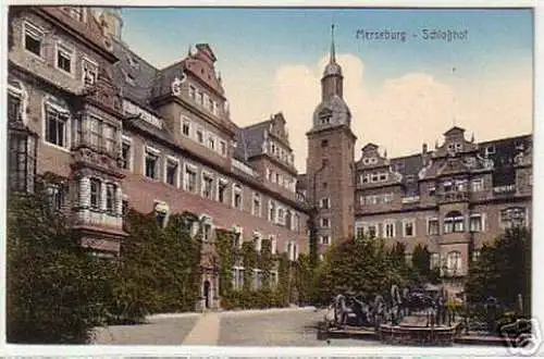 14837 Ak Merseburg Schloßhof 1915